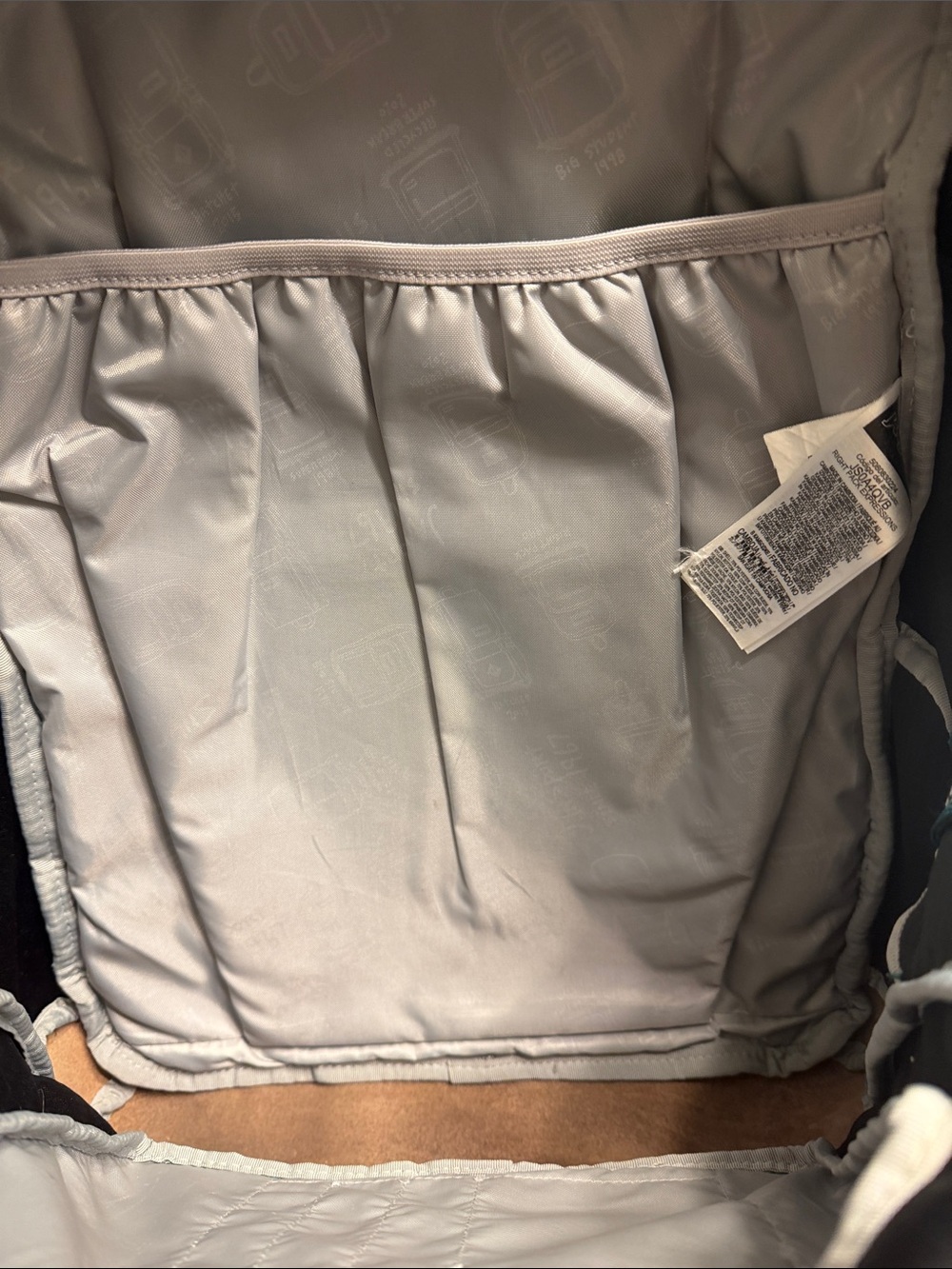 JANSPORT Teal Corduroy Heart-Embossed Backpack - Picture 10 of 13